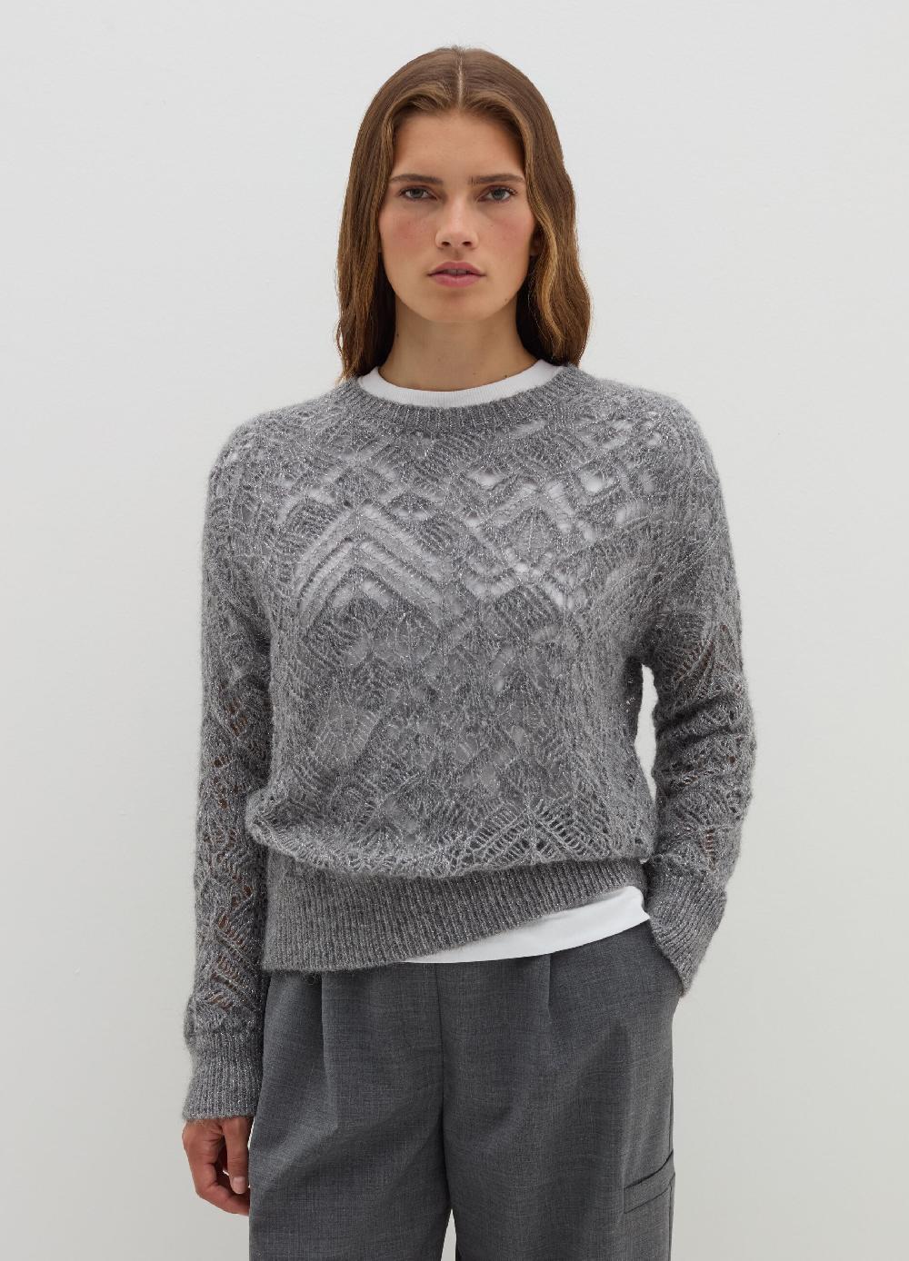 Stefanel Pullover traforato con lurex Economico