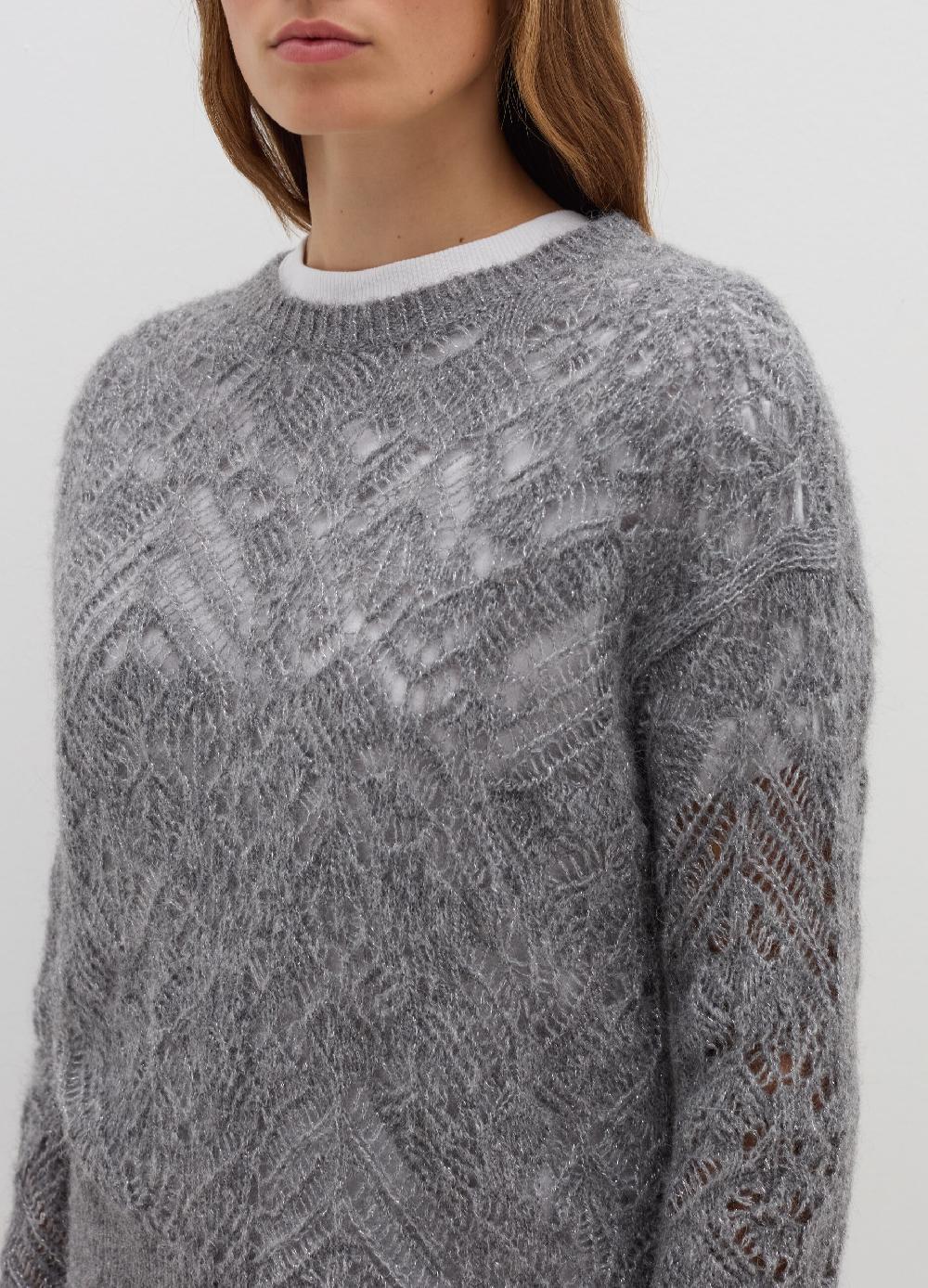 Stefanel Pullover traforato con lurex Economico