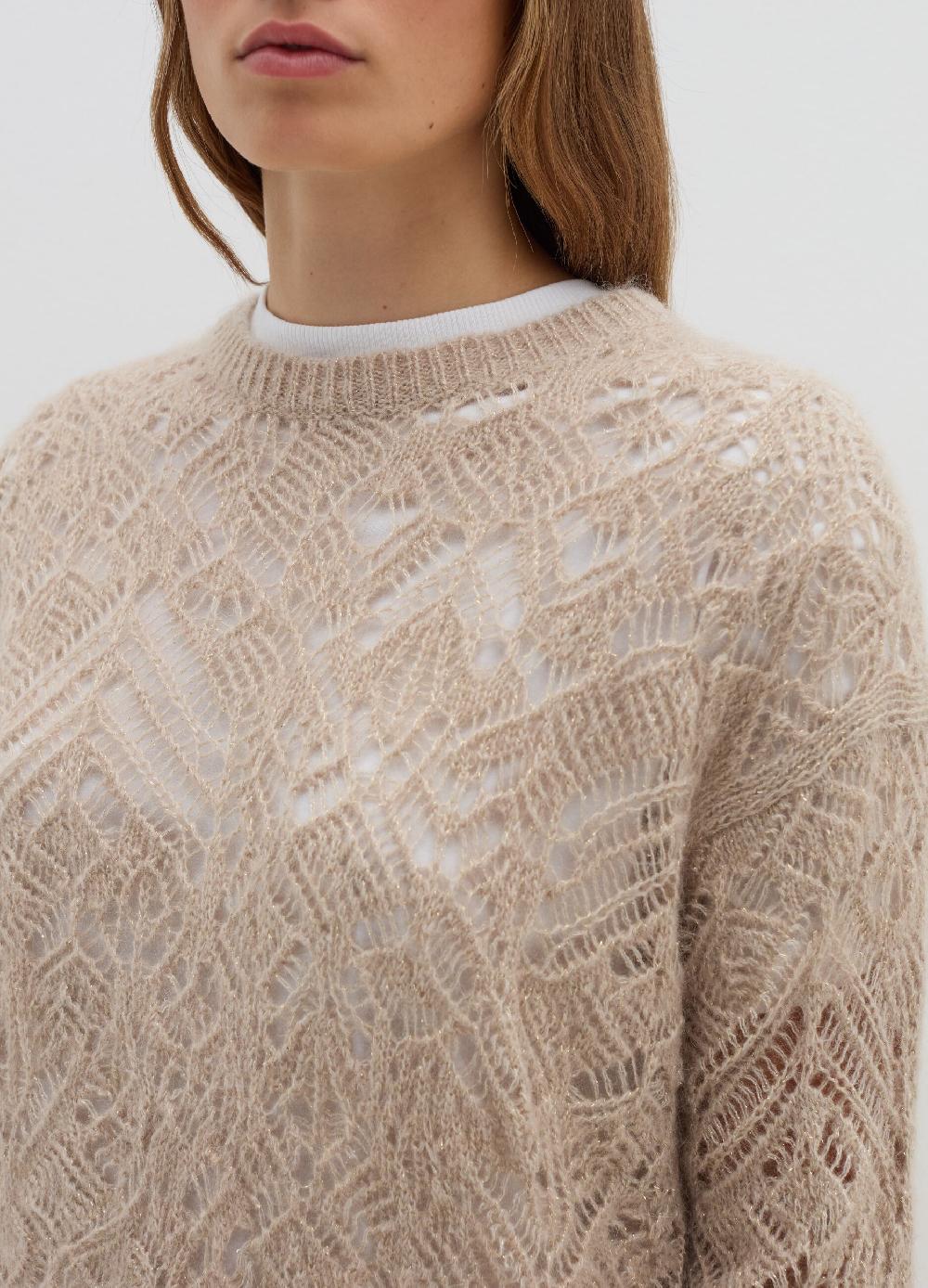 Stefanel Pullover traforato con lurex Online