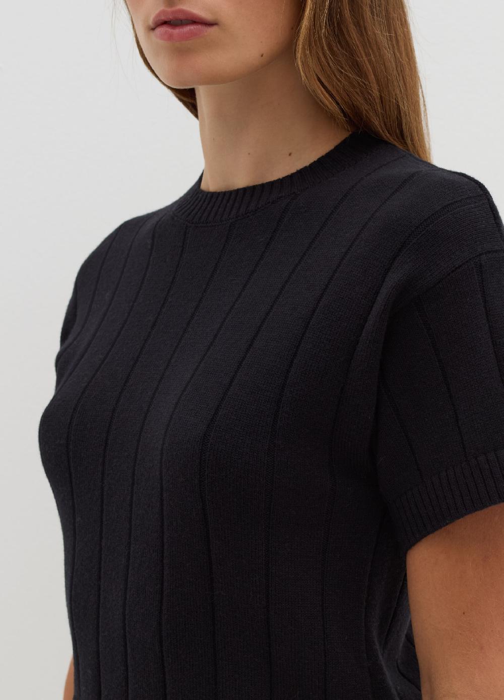 Stefanel Maglia a maniche corte in lana cotone e cashmere Hotsell