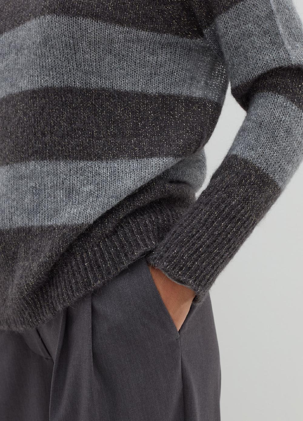 Stefanel Maglia in alpaca leggero a righe Vendite Flash