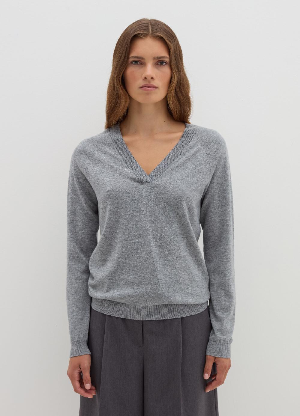 Stefanel Pullover in lana cotone e cashmere scollo a V Negozio