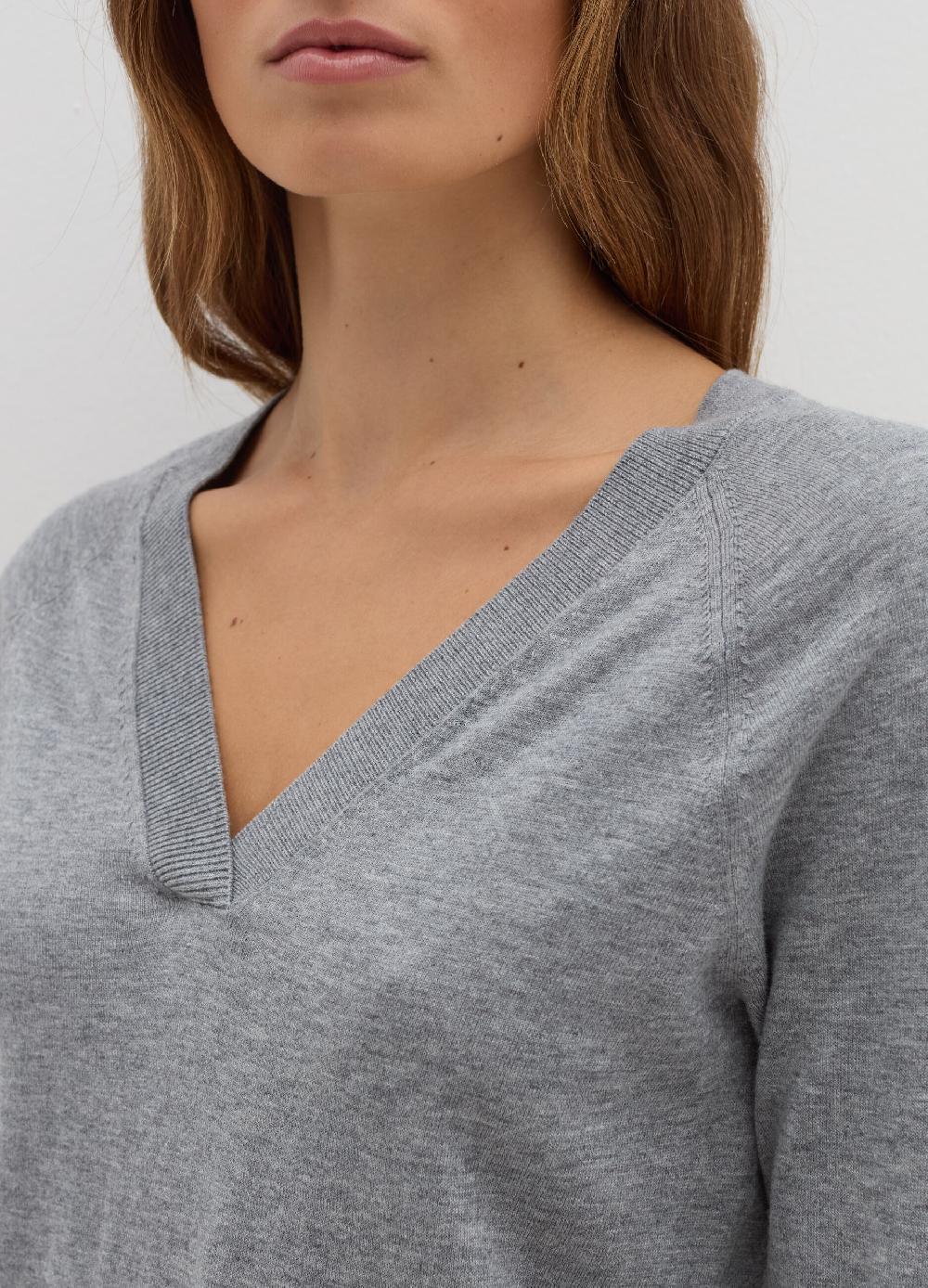 Stefanel Pullover in lana cotone e cashmere scollo a V Negozio