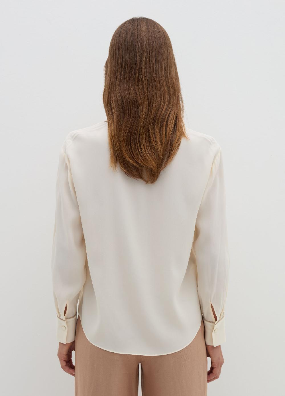 Stefanel Camicia loose fit con piping a contrasto In Linea