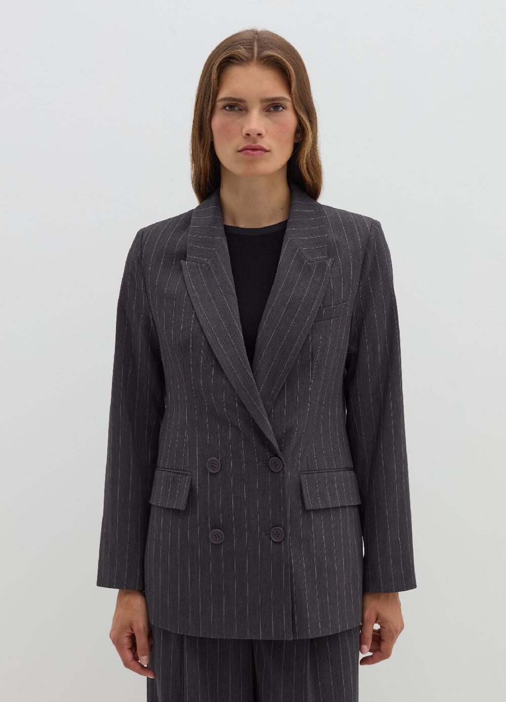 Stefanel Blazer gessato doppiopetto Soddisfazione Garantita