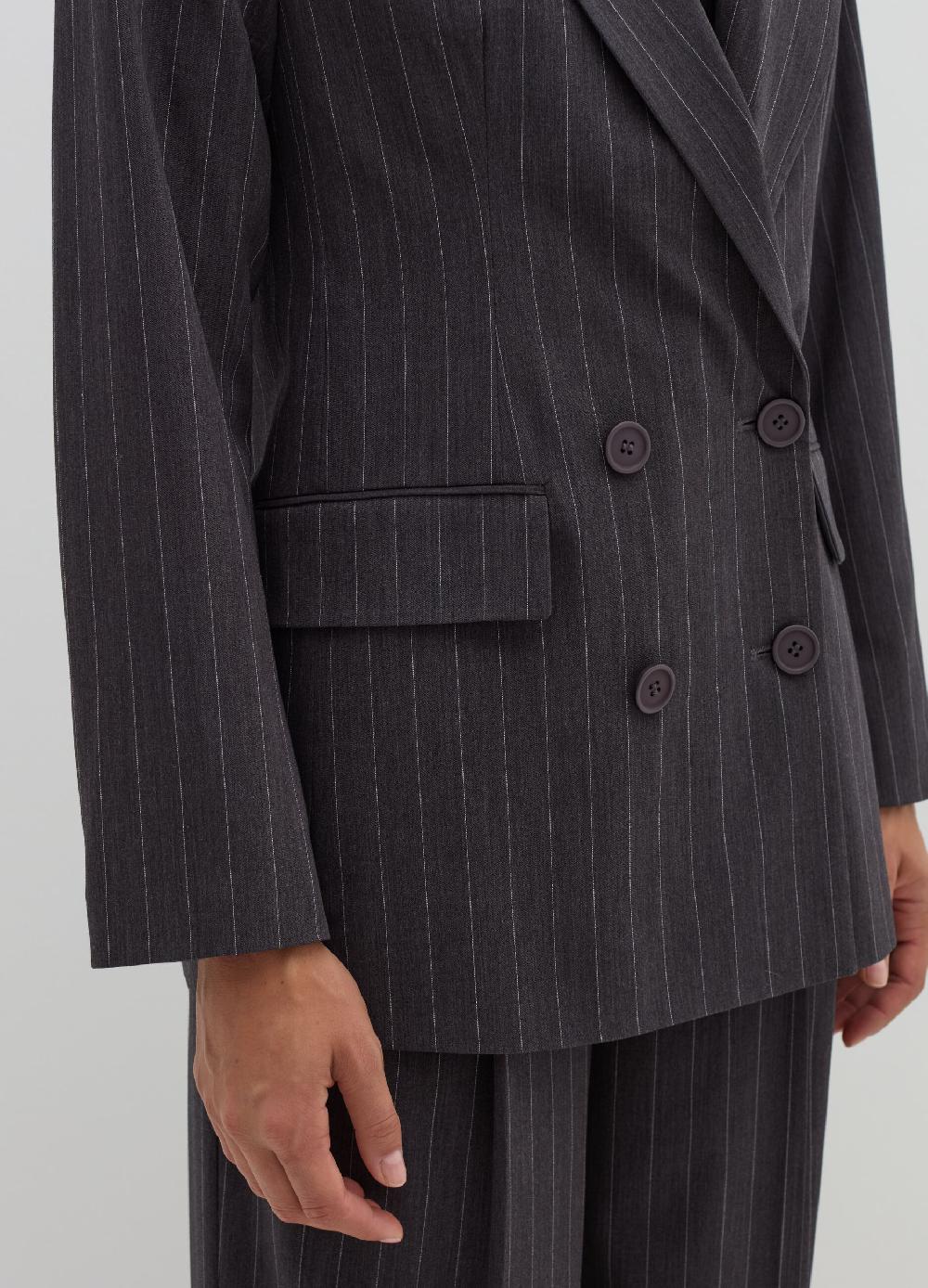 Stefanel Blazer gessato doppiopetto Soddisfazione Garantita