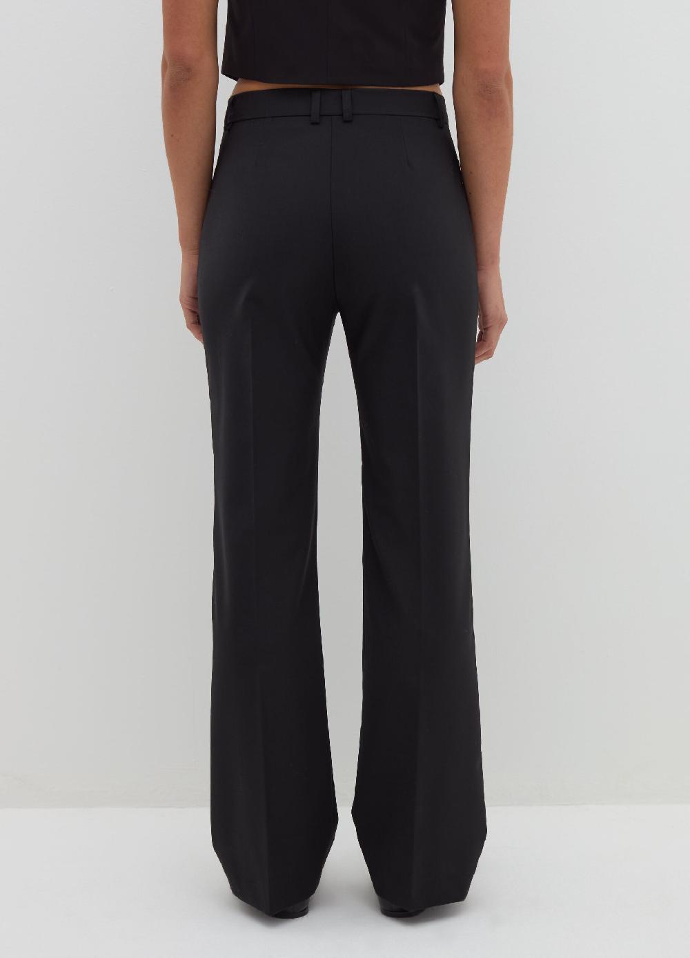 Stefanel Pantalone straight fit in fresco lana Prezzo Ridotto
