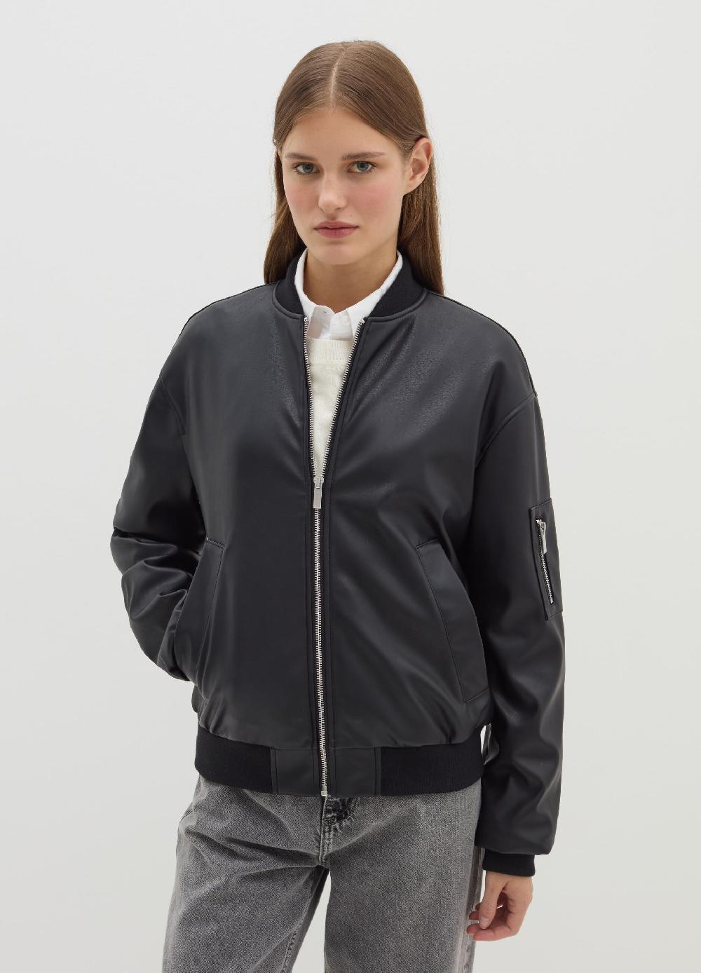 Stefanel Bomber full-zip effetto lucido Sconto