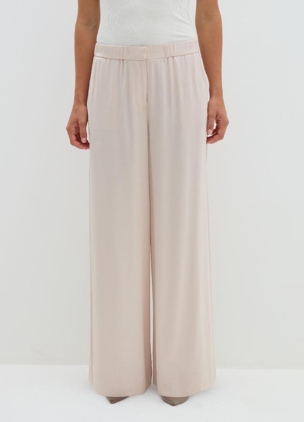 Stefanel Pantalone fluido pigiama in viscosa satin Offerta