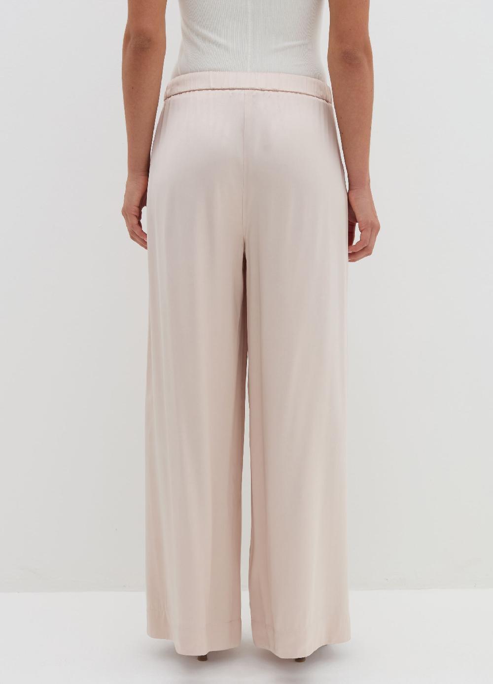 Stefanel Pantalone fluido pigiama in viscosa satin Offerta