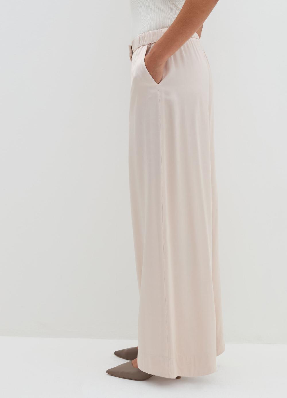 Stefanel Pantalone fluido pigiama in viscosa satin Offerta