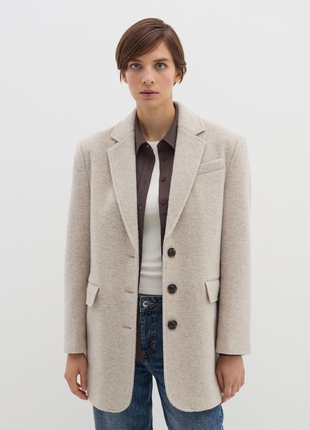 Stefanel Cappotto sette ottavi in panno Saldi