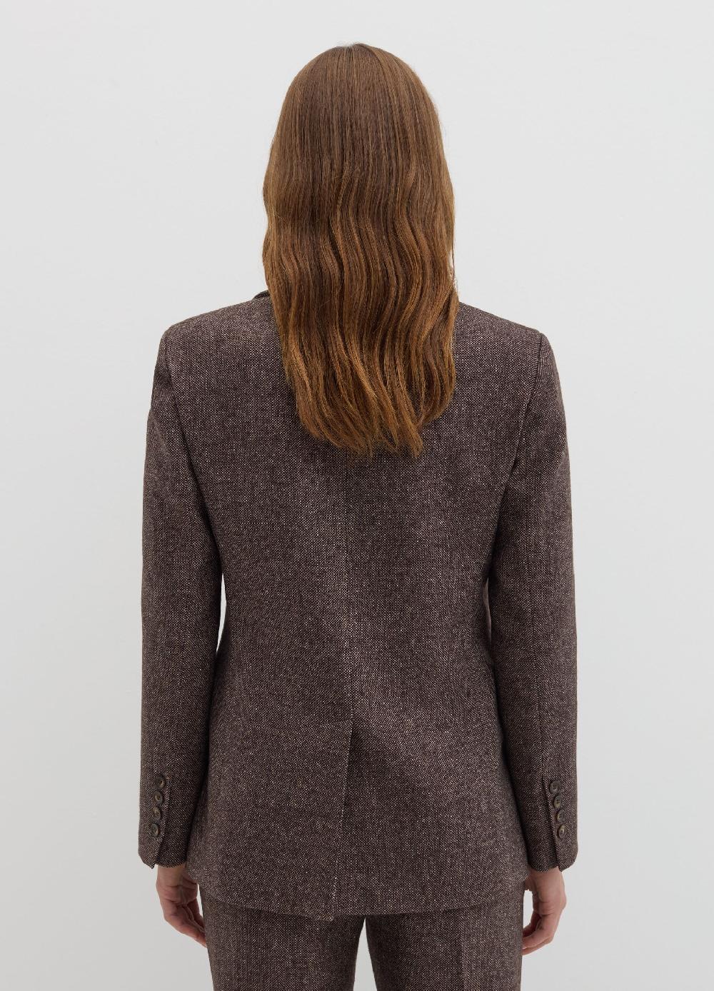 Stefanel Blazer monopetto in tweed In Saldo