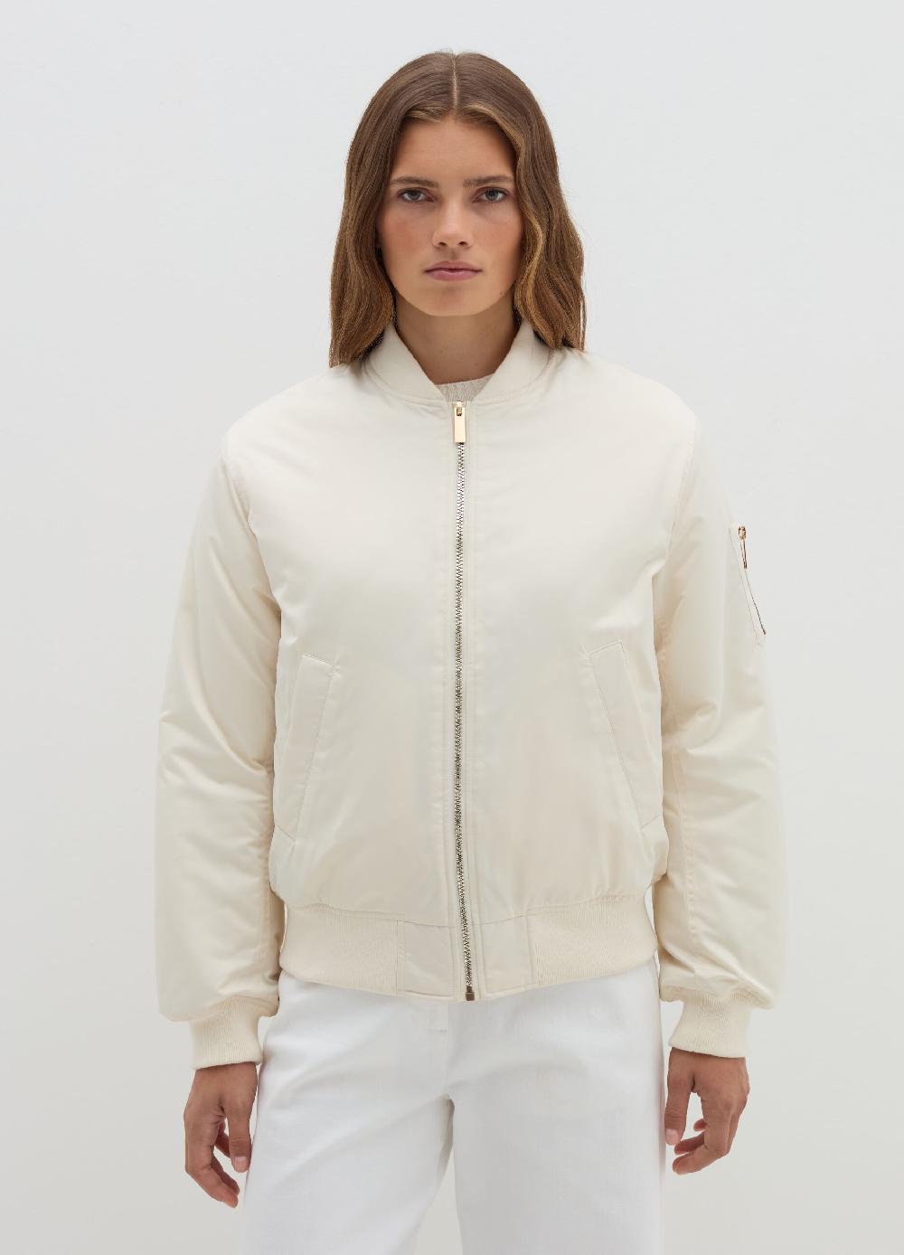 Stefanel Bomber full-zip effetto satin Nuova