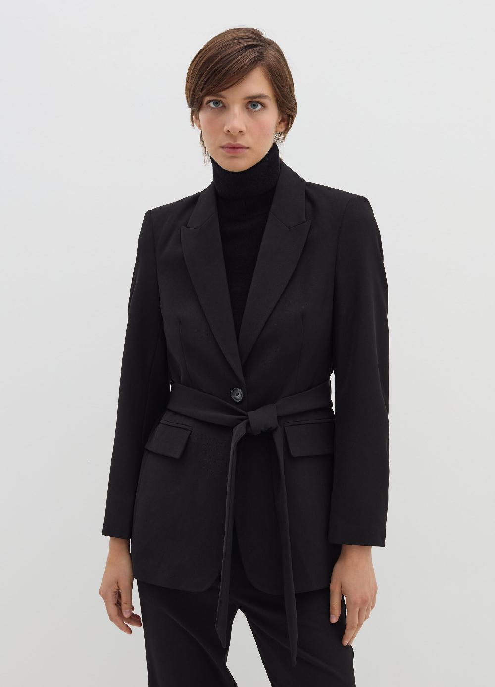 Stefanel Blazer monopetto con cintura Italia
