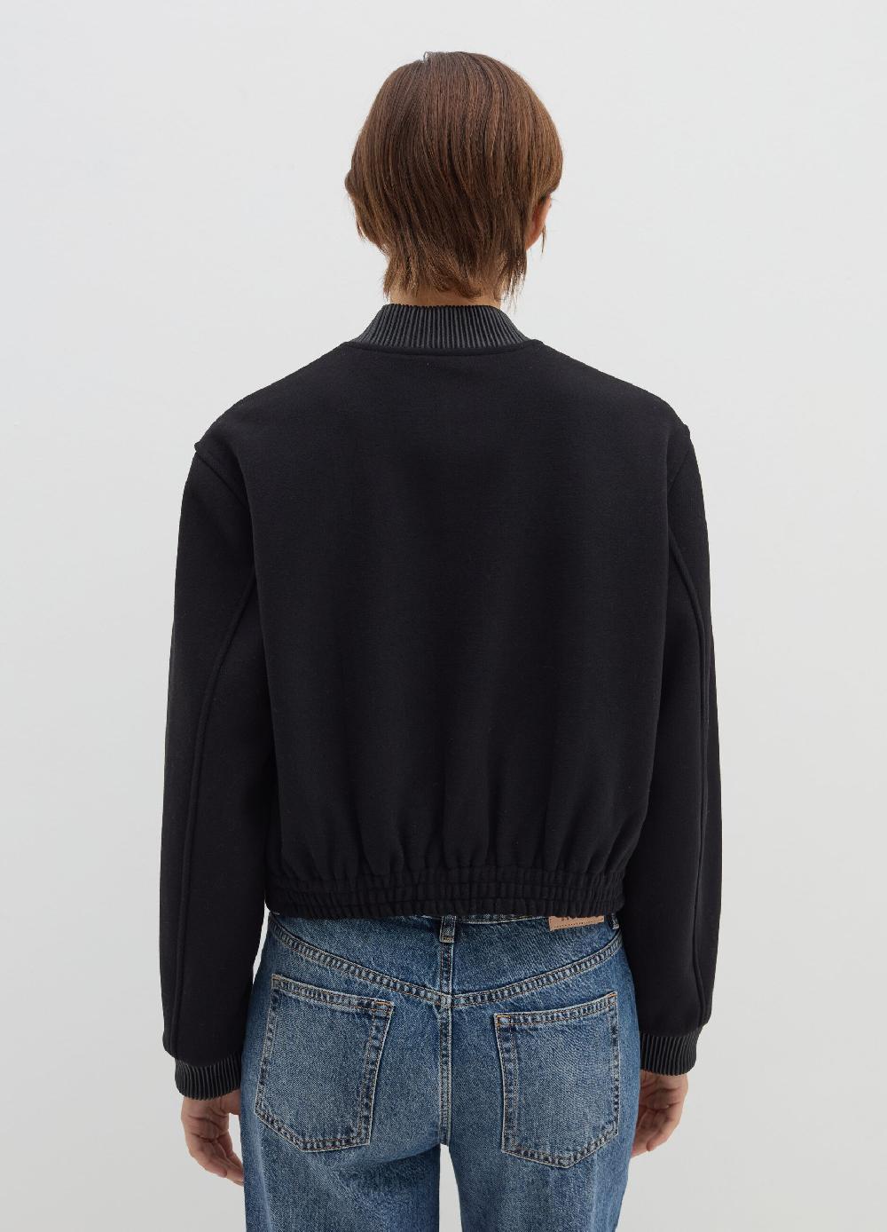 Stefanel Bomber full-zip in tweed Qualità