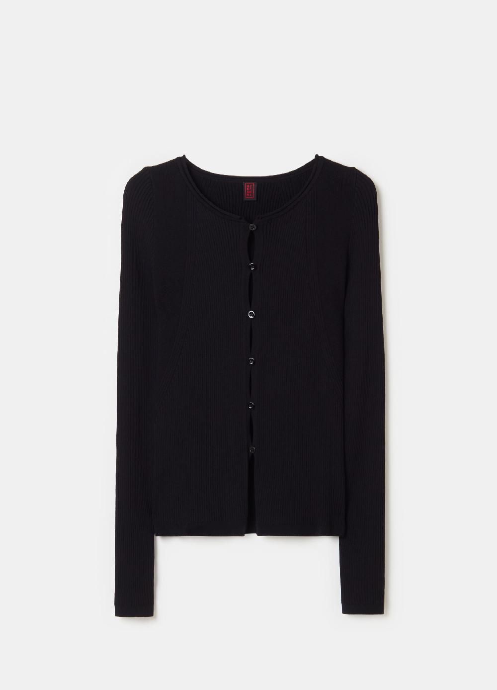 Stefanel Cardigan in crêpe con dettagli cut out Pezzi Unici