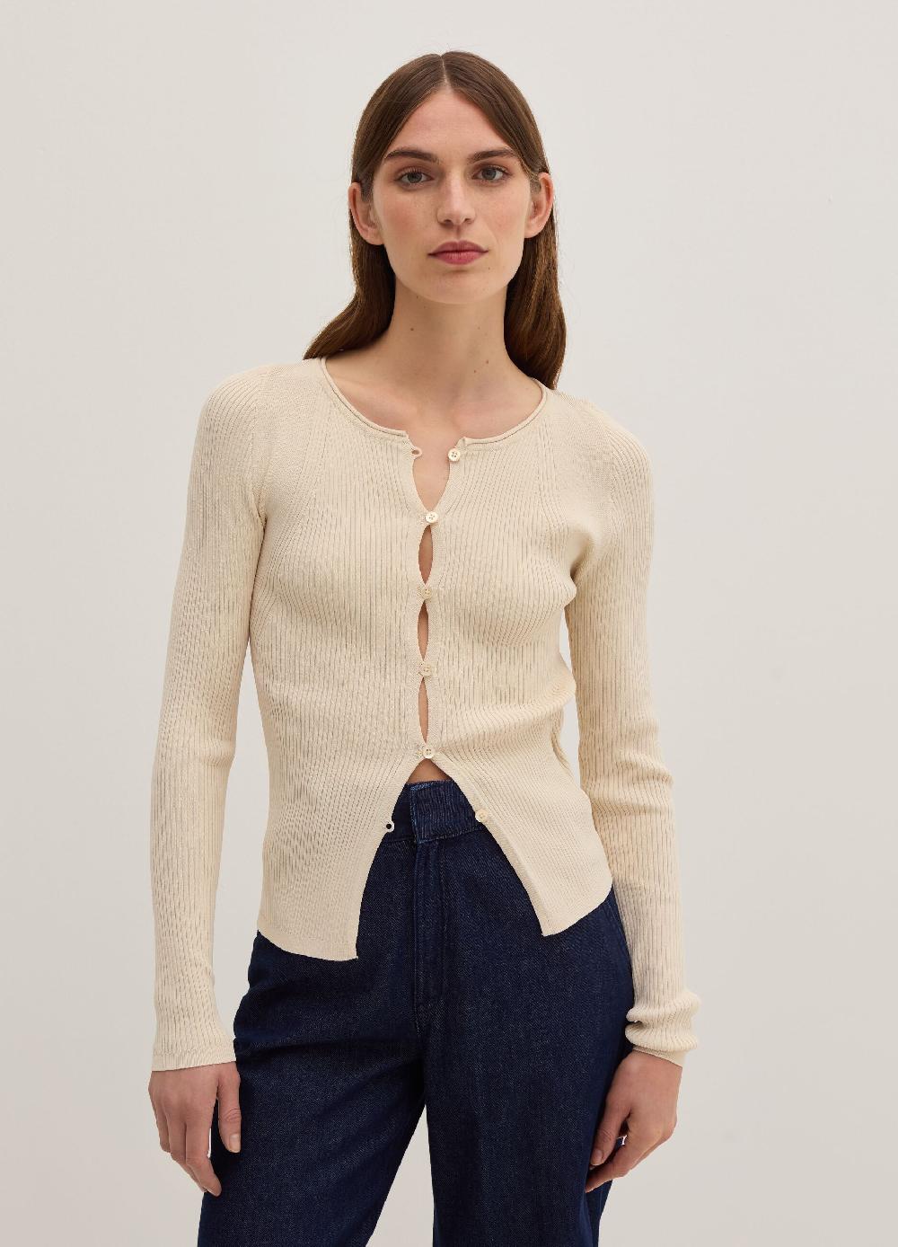 Stefanel Cardigan in crêpe con dettagli cut out Qualità Garantita