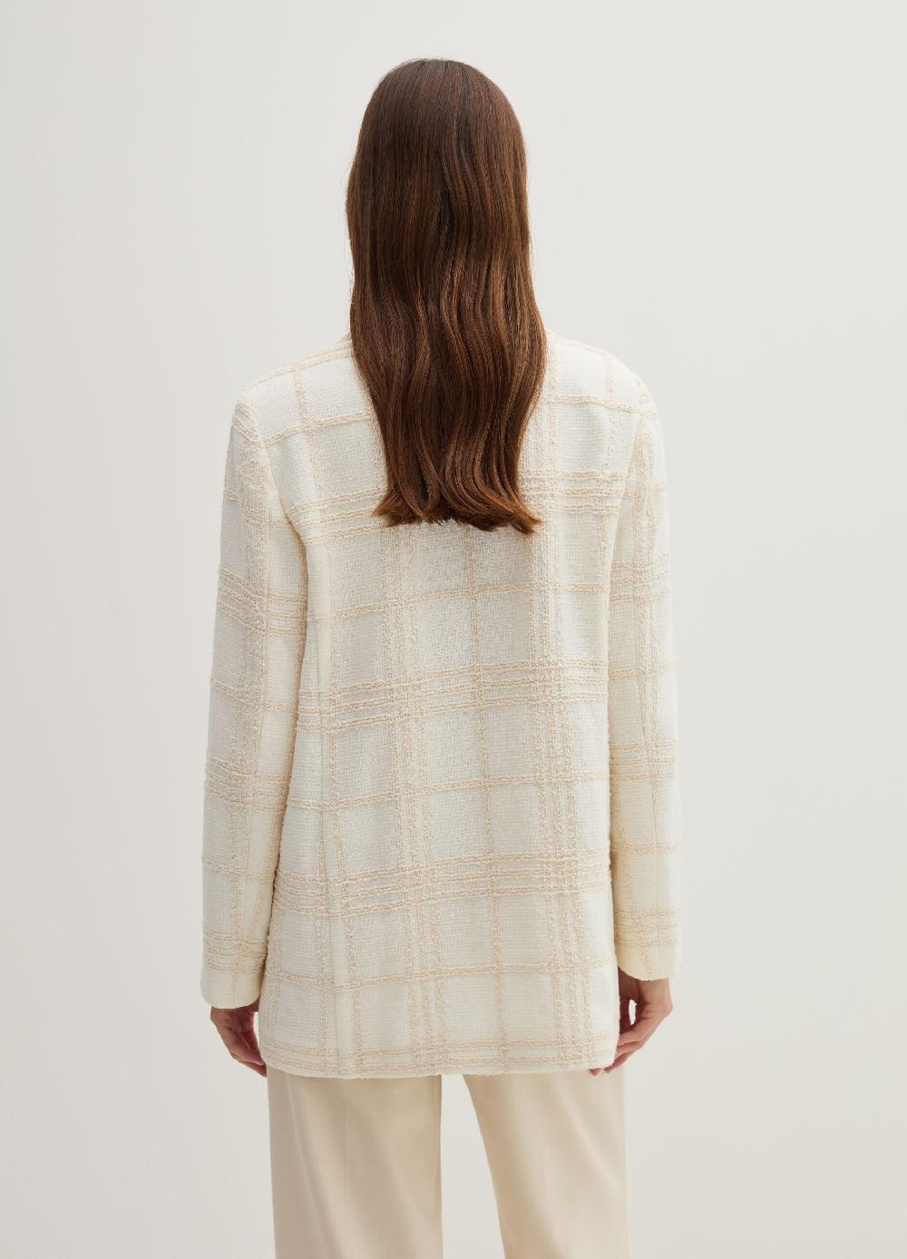 Stefanel Blazer in boucle windowpane Acquista Ora