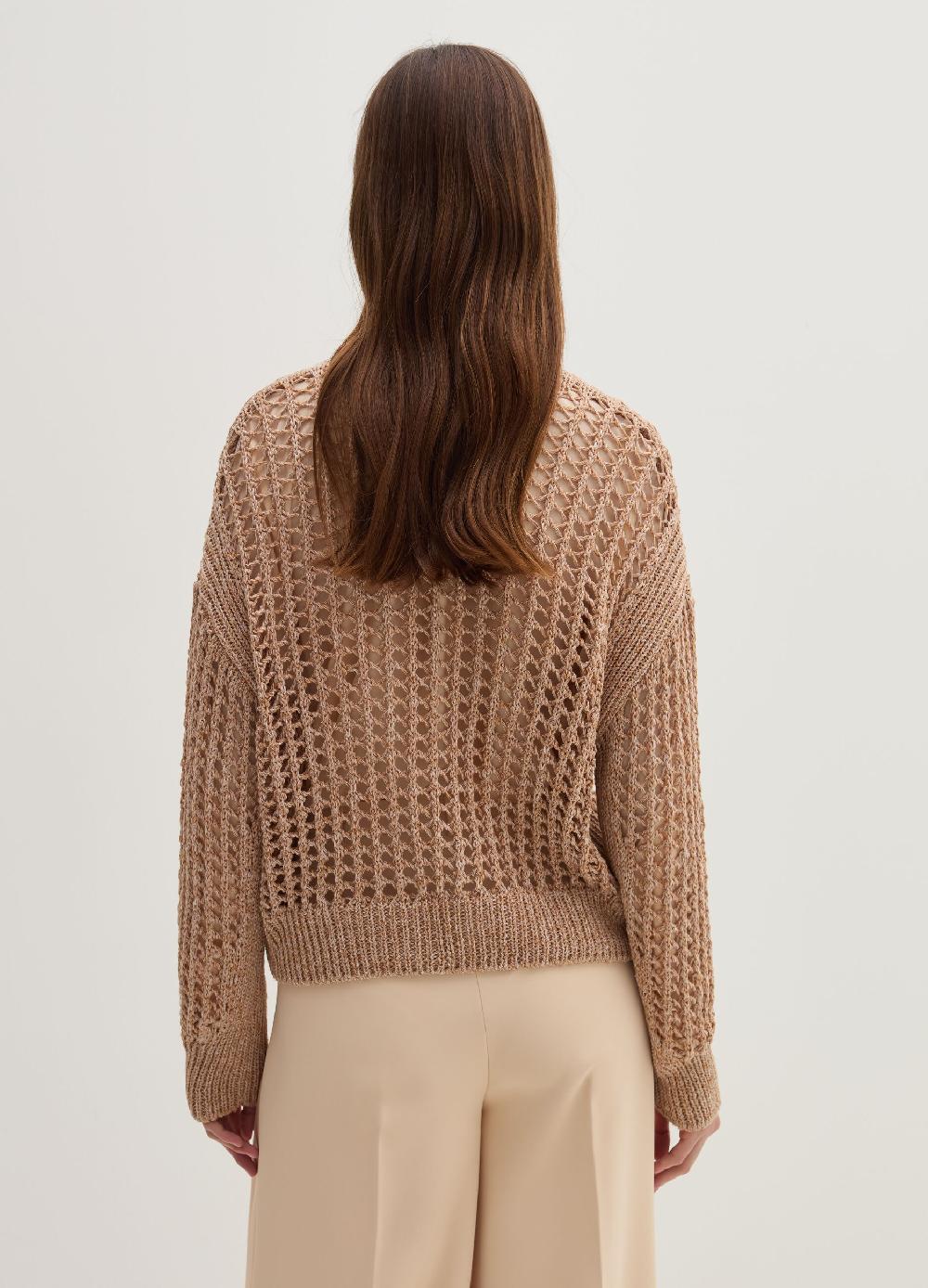 Stefanel Cardigan over trama forata effetto mouline Consegna Veloce