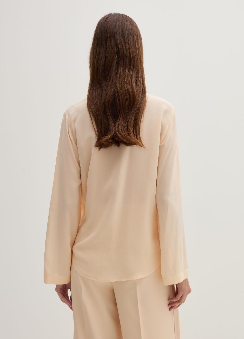 Stefanel Blusa in crêpe de chine scollo con incrocio Promozione Limitata