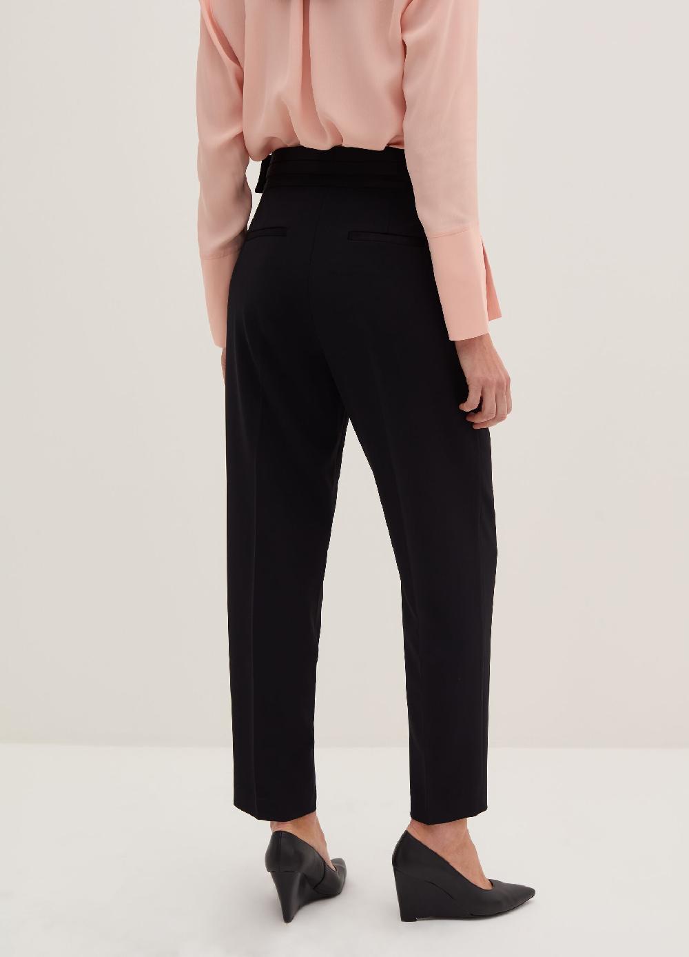Stefanel Pantalone ankle straight fit in cadi tecnico Shopping Online