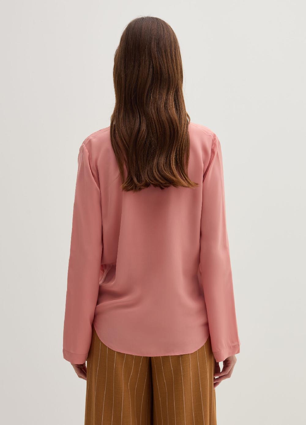 Stefanel Blusa in crêpe de chine scollo con incrocio Affare Del Giorno