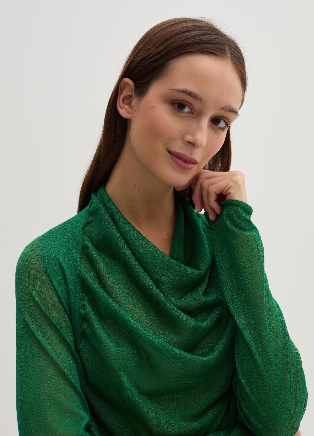 Stefanel Maglia effetto trasparenza con maniche raglan Outlet