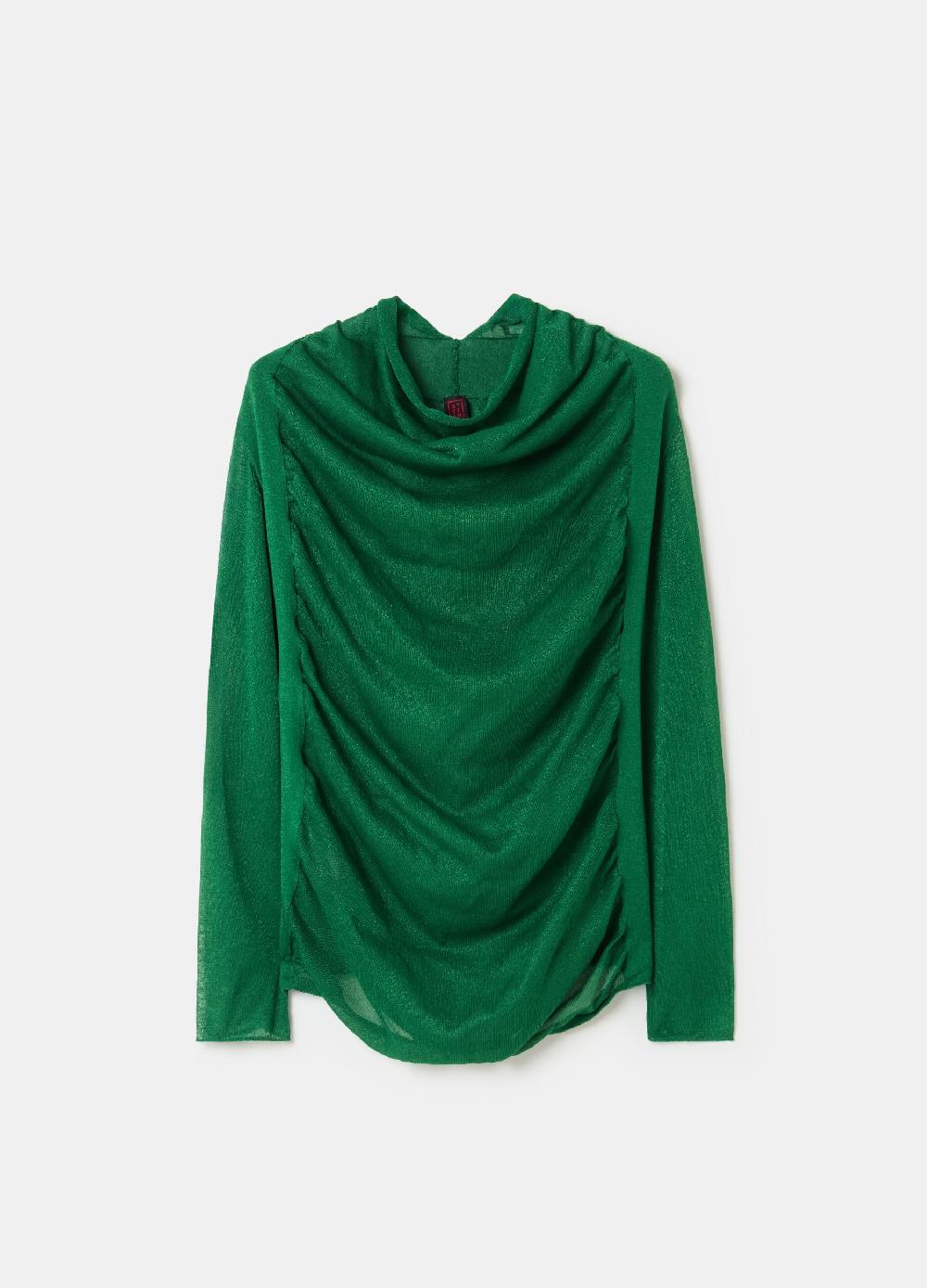 Stefanel Maglia effetto trasparenza con maniche raglan Outlet