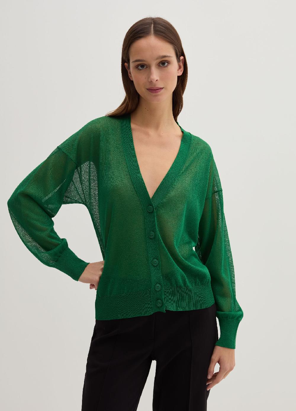 Stefanel Cardigan effetto trasparenza Saldi
