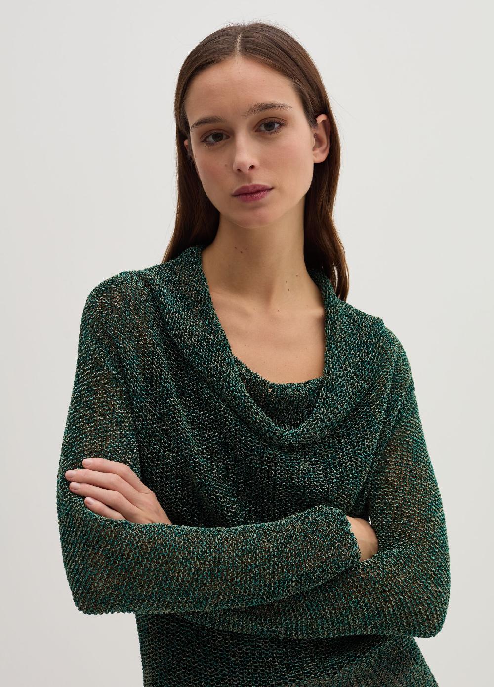 Stefanel Maglia semilucida traforata jacquard Vendita Economica