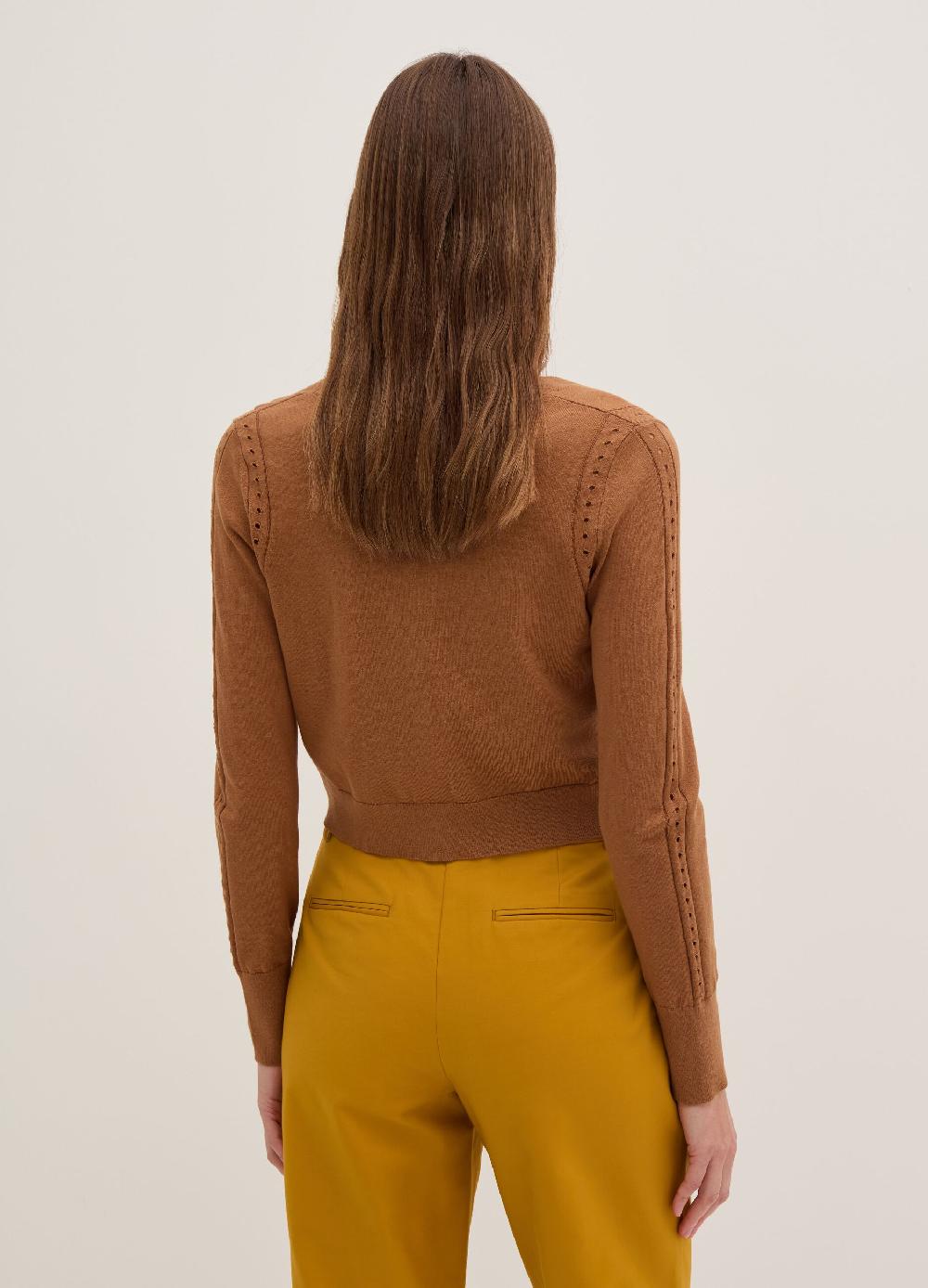 Stefanel Cardigan con dettagli traforati scollo a V I Più Venduti