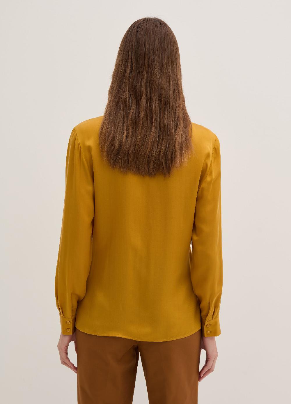 Stefanel Camicia regular fit in satin Vendite Flash