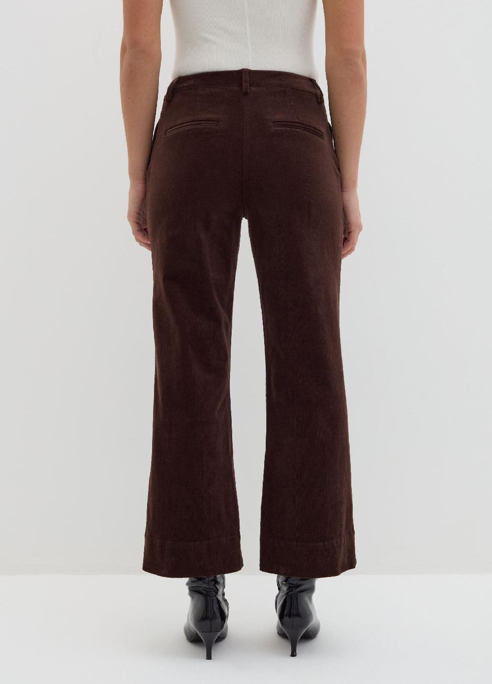 Stefanel Pantalone flare fit in corduroy In Saldo