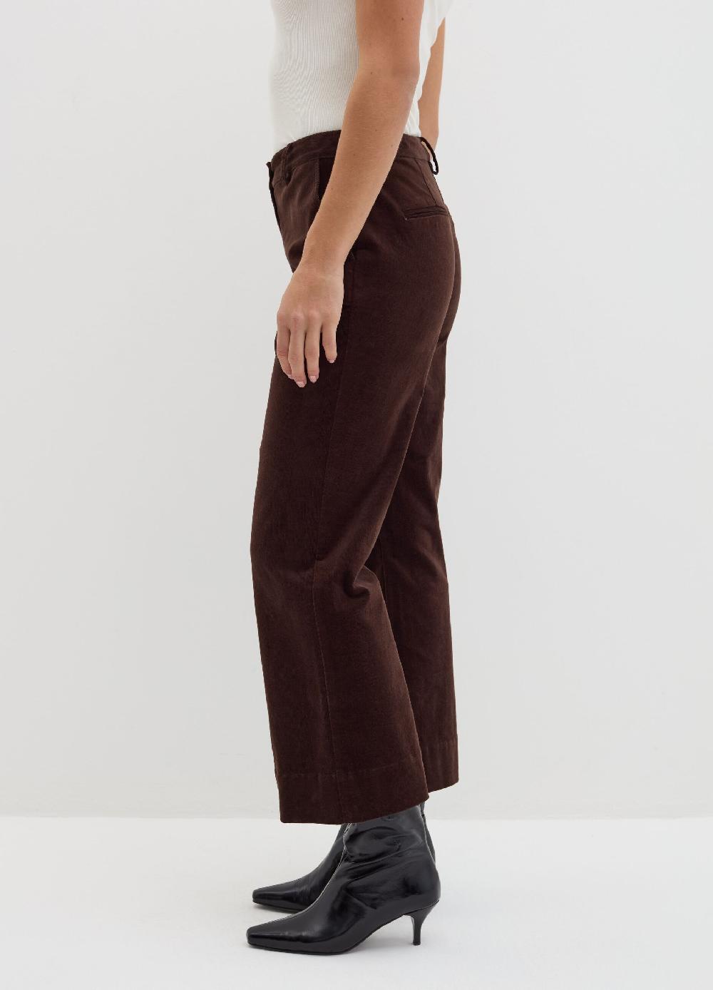 Stefanel Pantalone flare fit in corduroy In Saldo