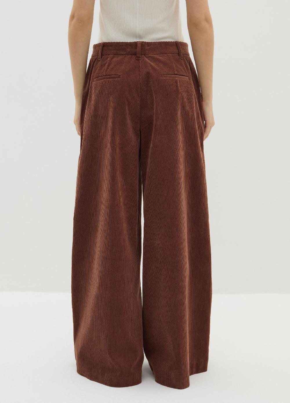 Stefanel Pantalone a gamba larga in corduroy Italy