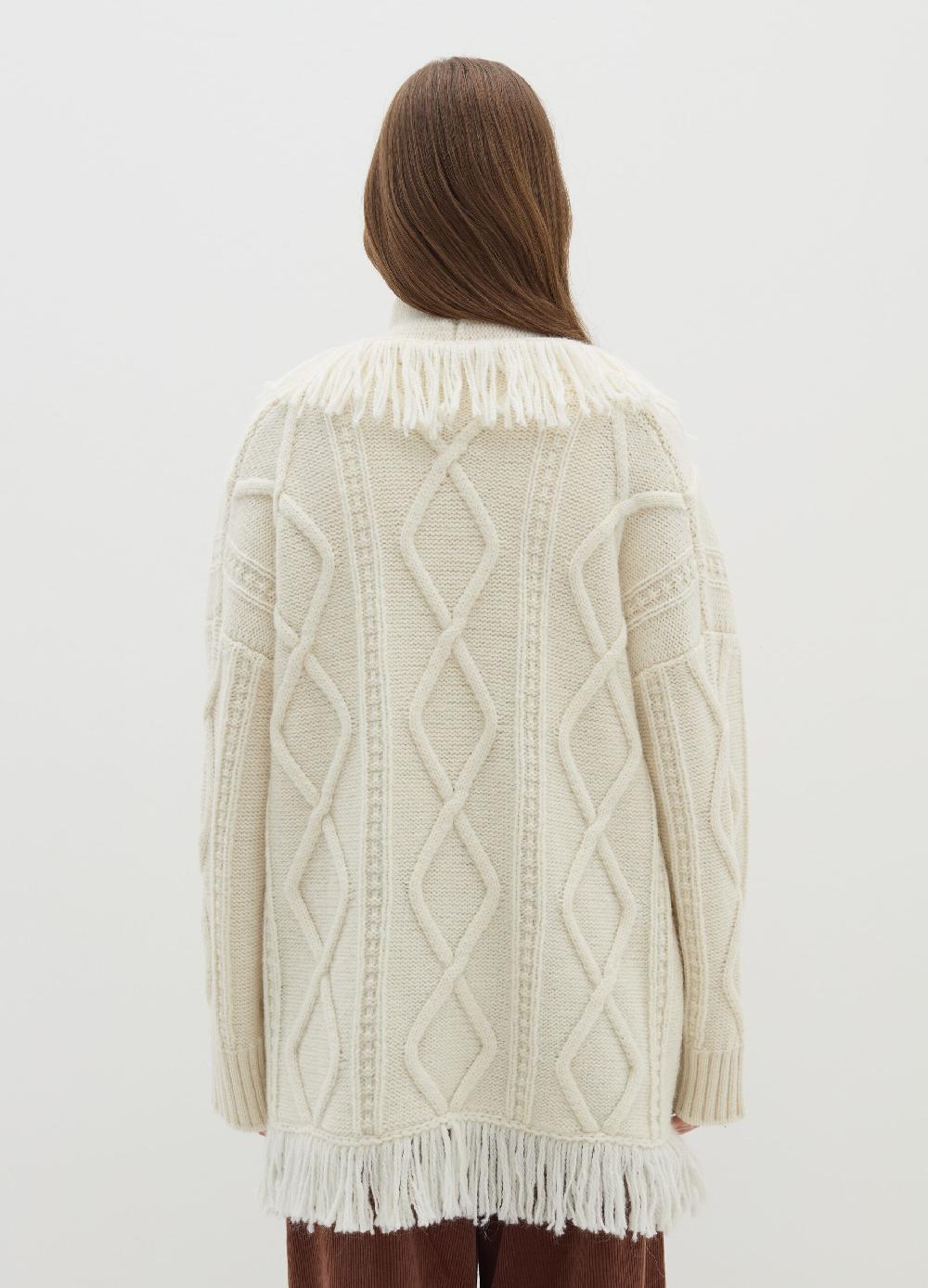 Stefanel Cardigan a rombi con frange Rilascio limitato