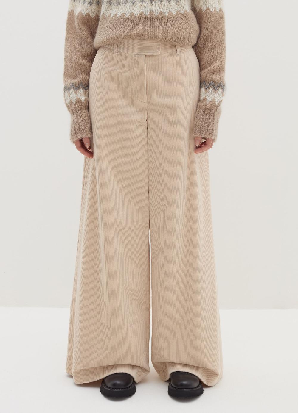 Stefanel Pantalone a gamba larga in corduroy 2025