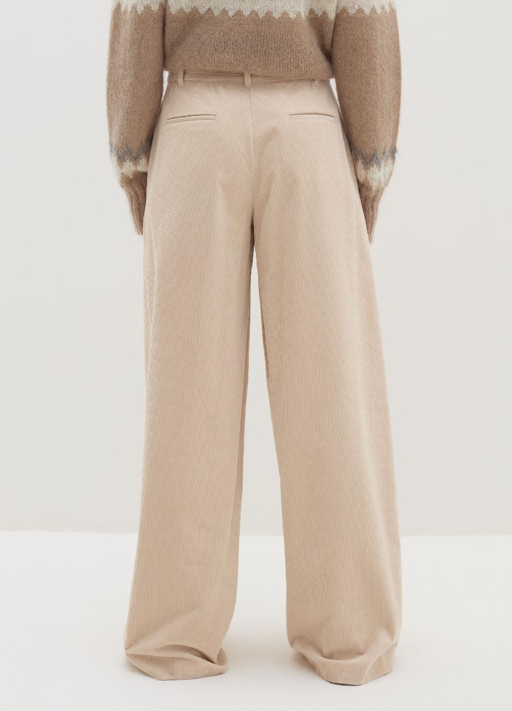 Stefanel Pantalone a gamba larga in corduroy 2025