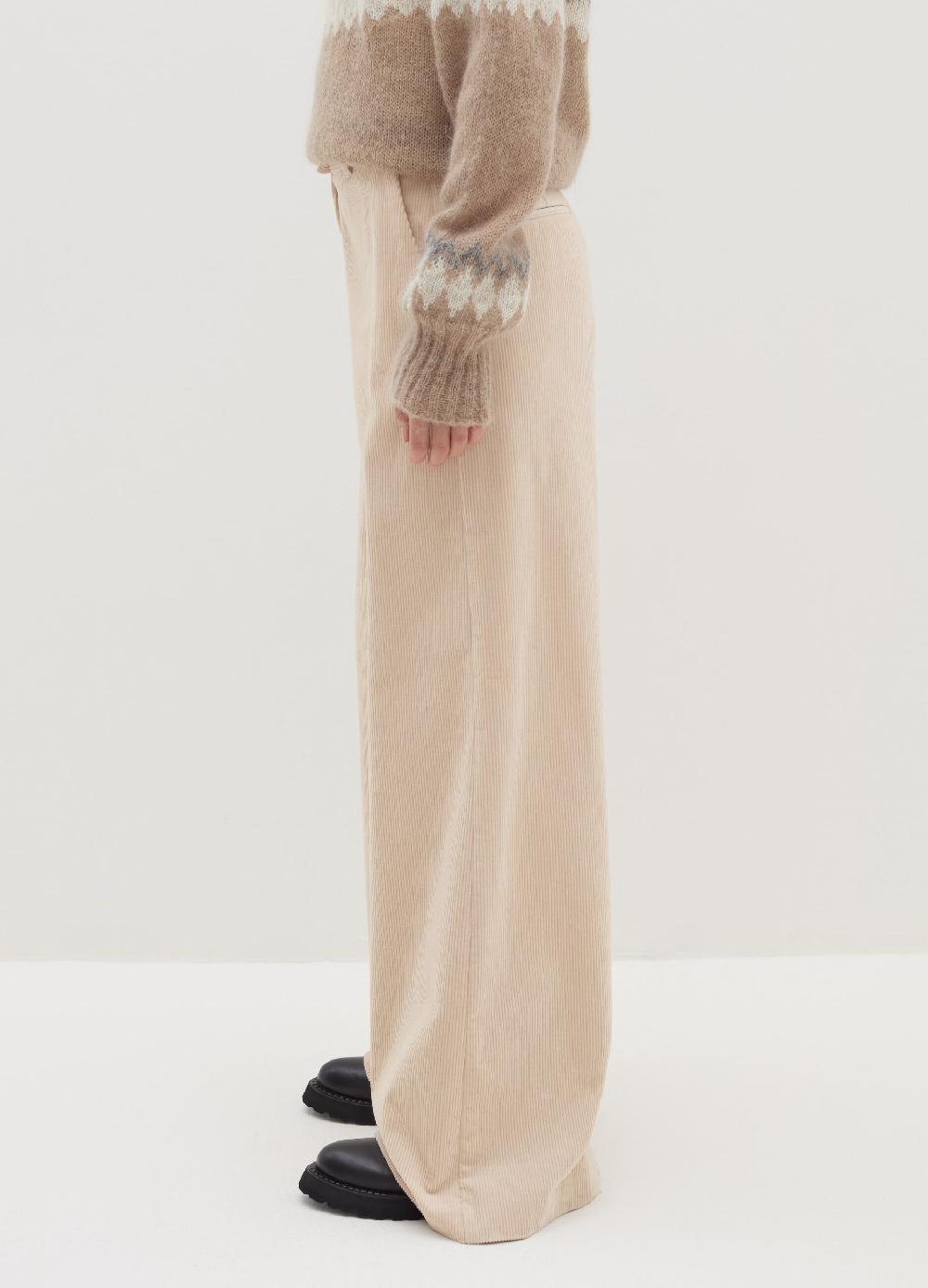 Stefanel Pantalone a gamba larga in corduroy 2025