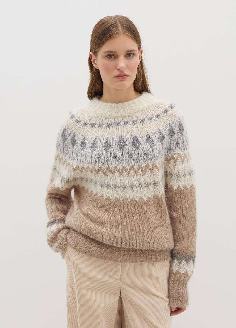 Stefanel Pullover con disegno jacquard In Linea