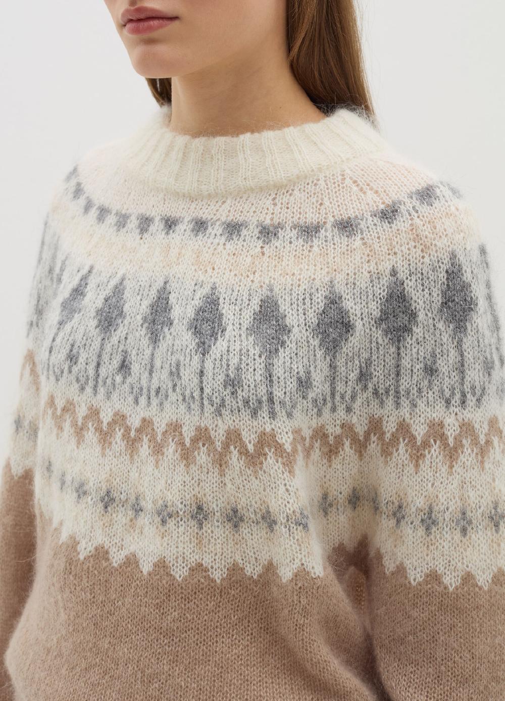Stefanel Pullover con disegno jacquard In Linea