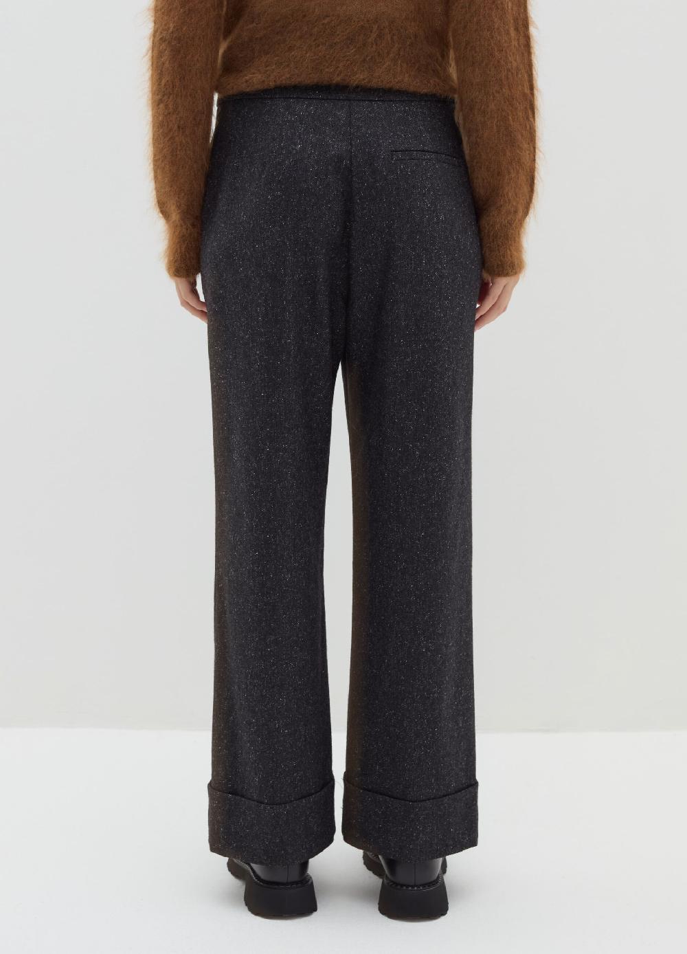 Stefanel Pantalone a gamba larga con risvolti Promozione