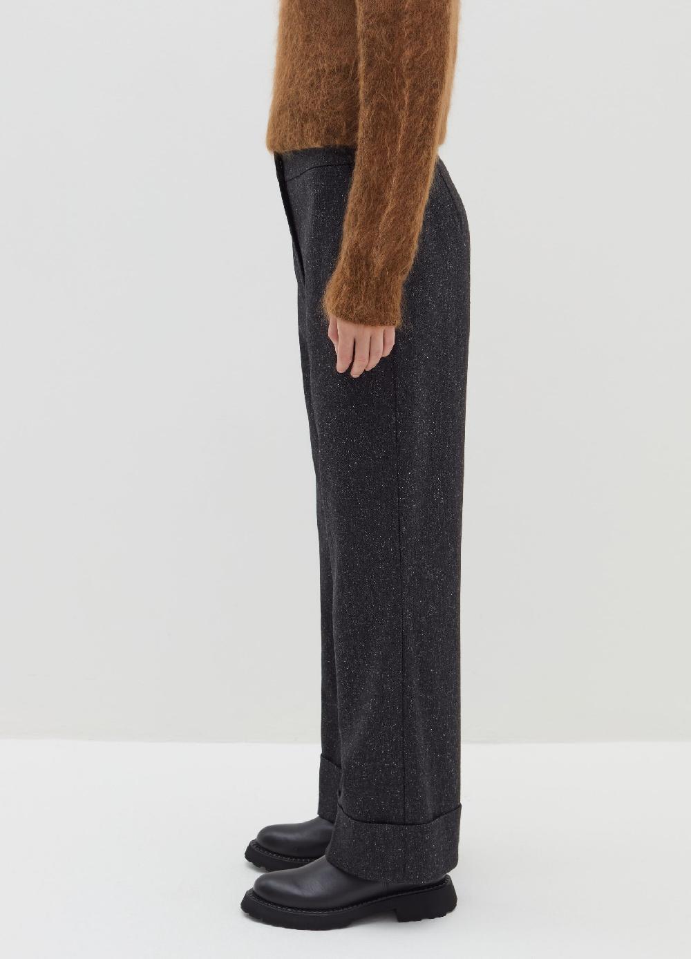Stefanel Pantalone a gamba larga con risvolti Promozione