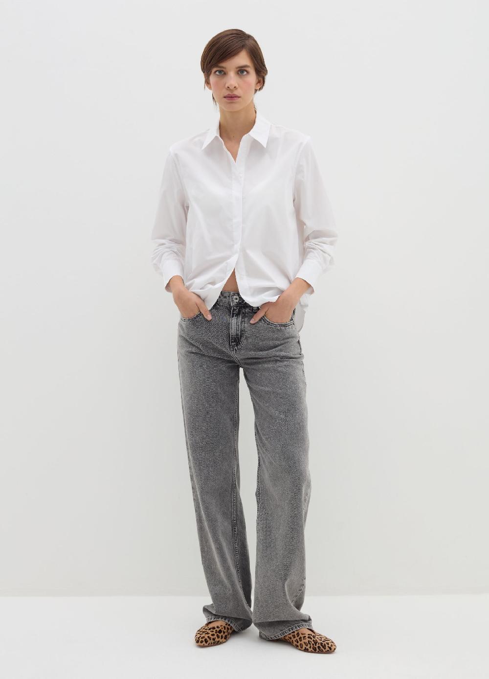 Stefanel Camicia regular fit in popeline Pezzi Unici