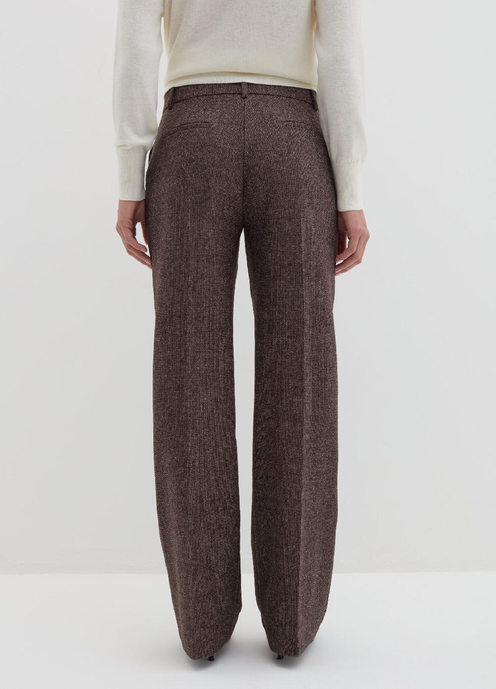 Stefanel Pantalone palazzo in tweed Qualità Garantita