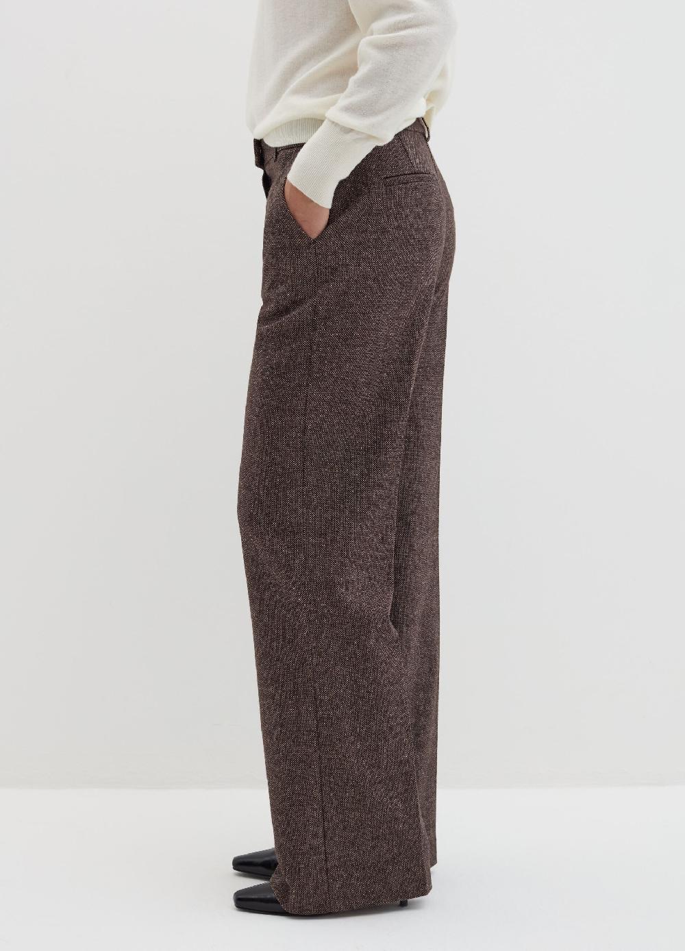 Stefanel Pantalone palazzo in tweed Qualità Garantita