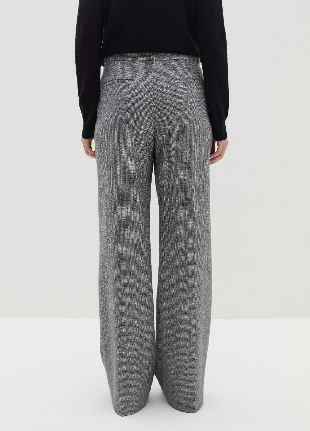 Stefanel Pantalone palazzo in tweed Sostegno trimestrale