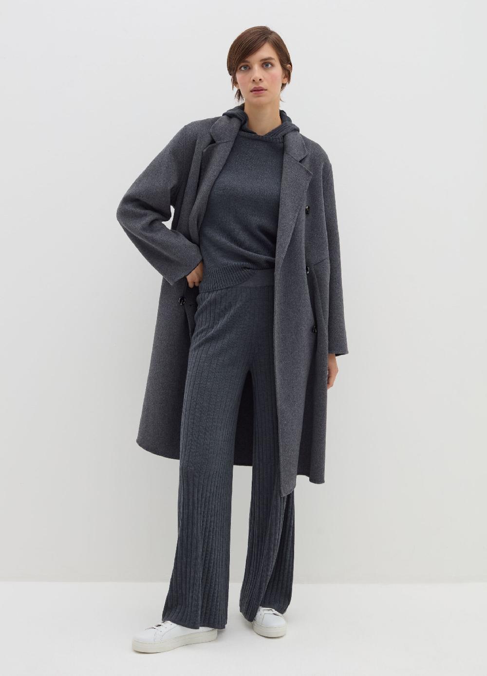 Stefanel Pantalone flare fit in maglia a coste Promozione Limitata