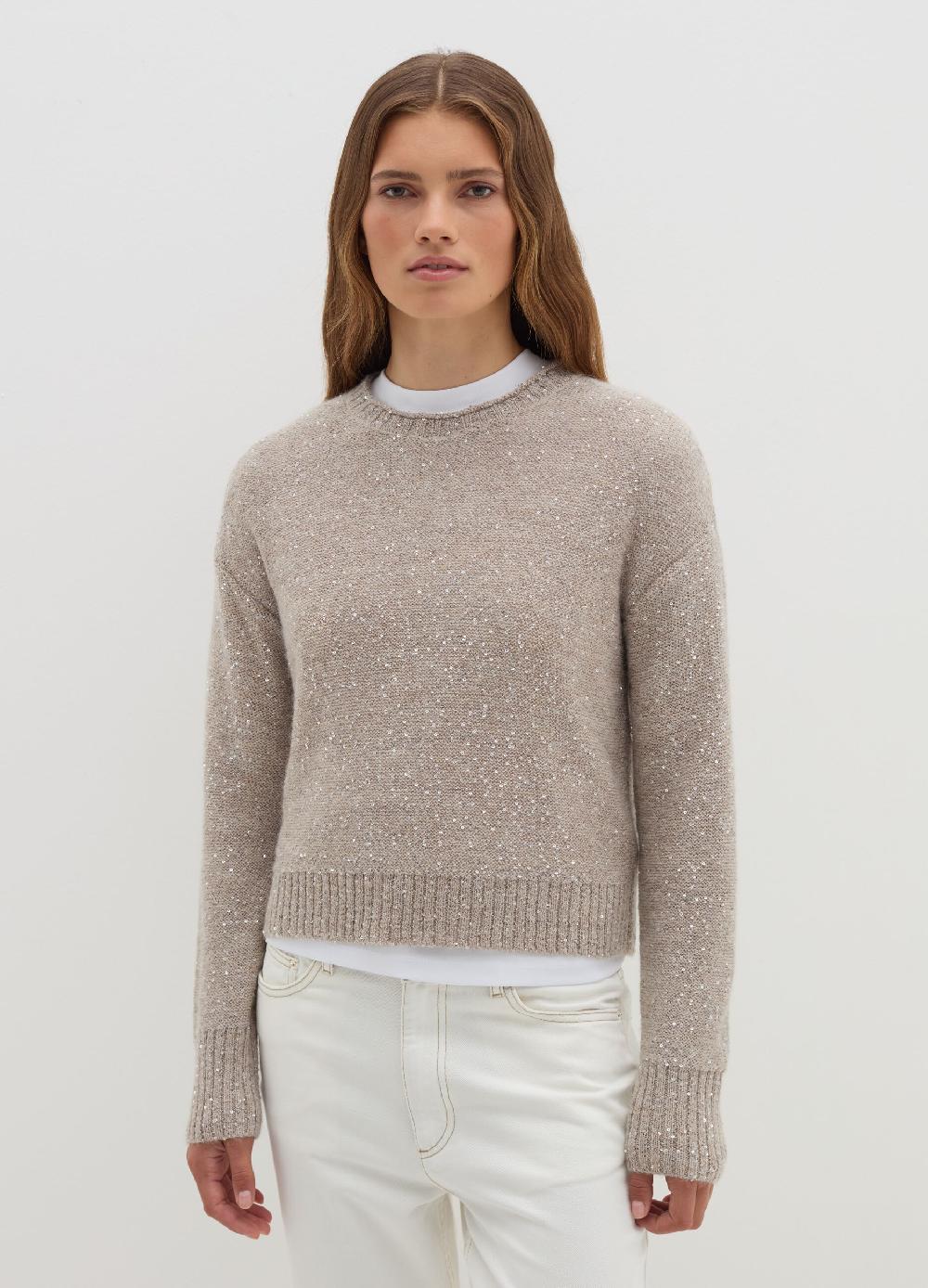 Stefanel Pullover in mohair con micro paillettes Novità